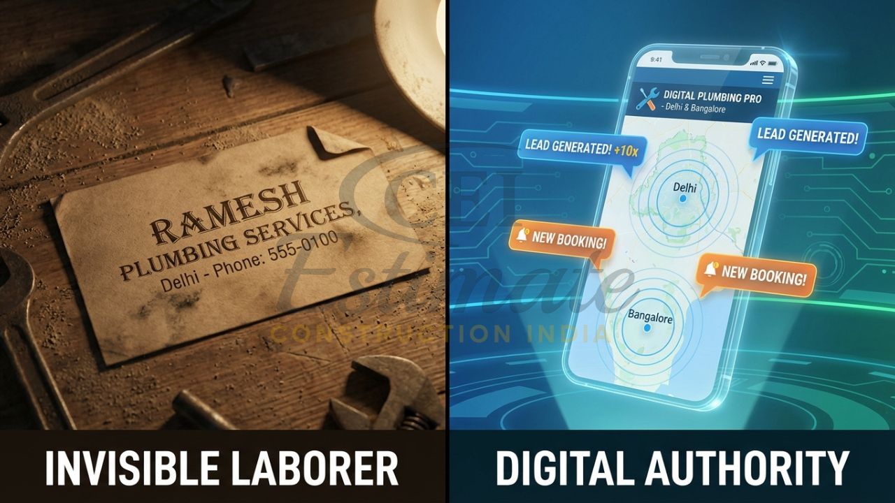 Digital transformation for plumbing businesses in India from offline to online.