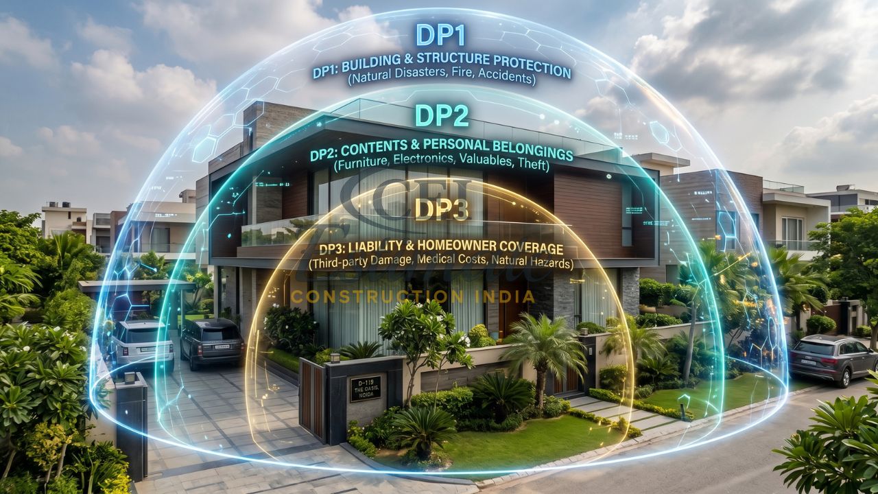 DP1 DP2 DP3 insurance explained home structure contents liability coverage India