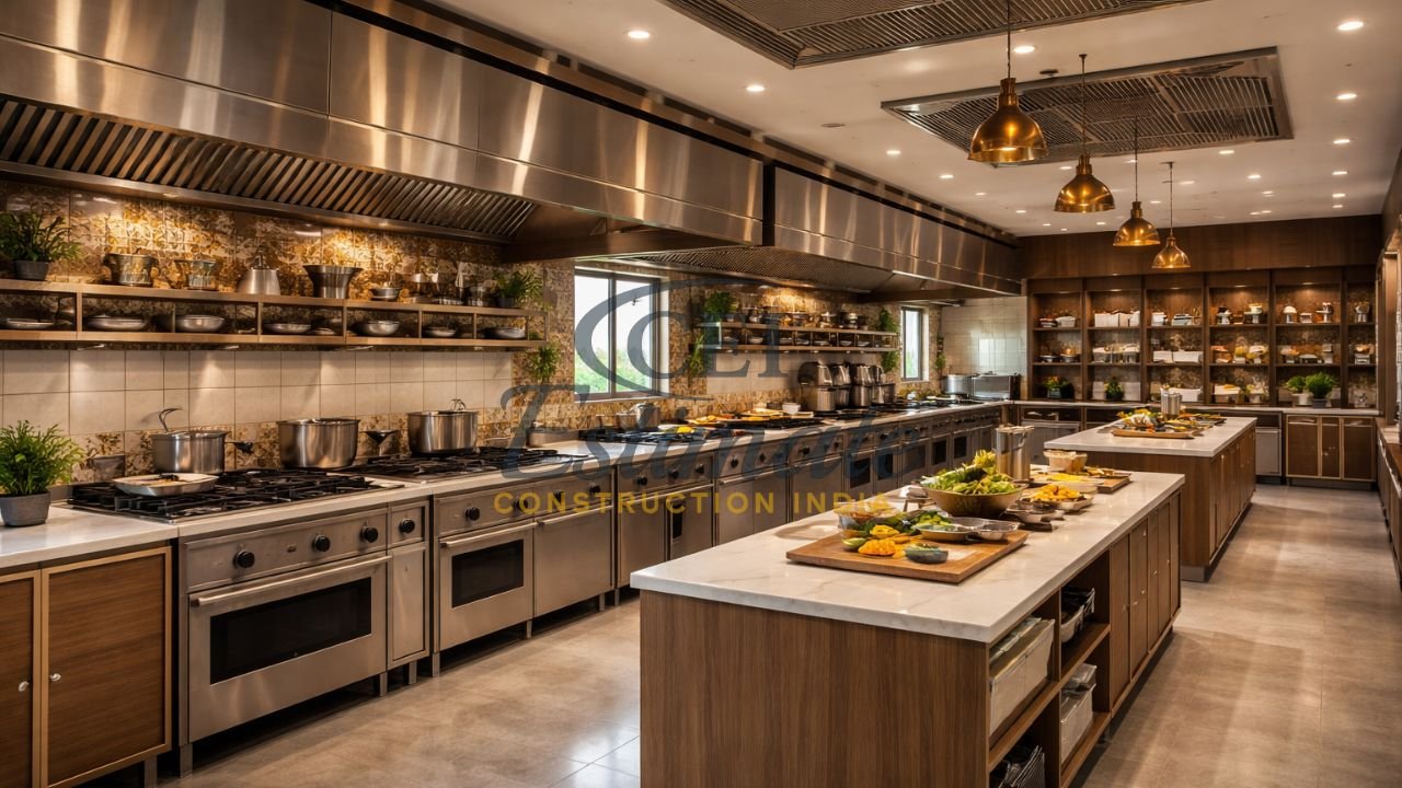 Expert restaurant kitchen interior designer India – modern commercial kitchen layout 2026
