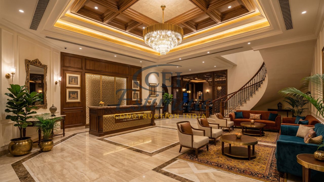 Restaurant Waiting Area Design in India