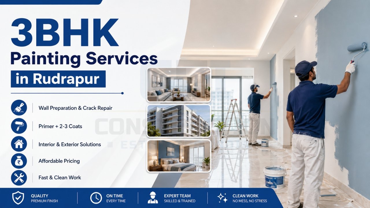 3BHK Painting Services in Rudrapur