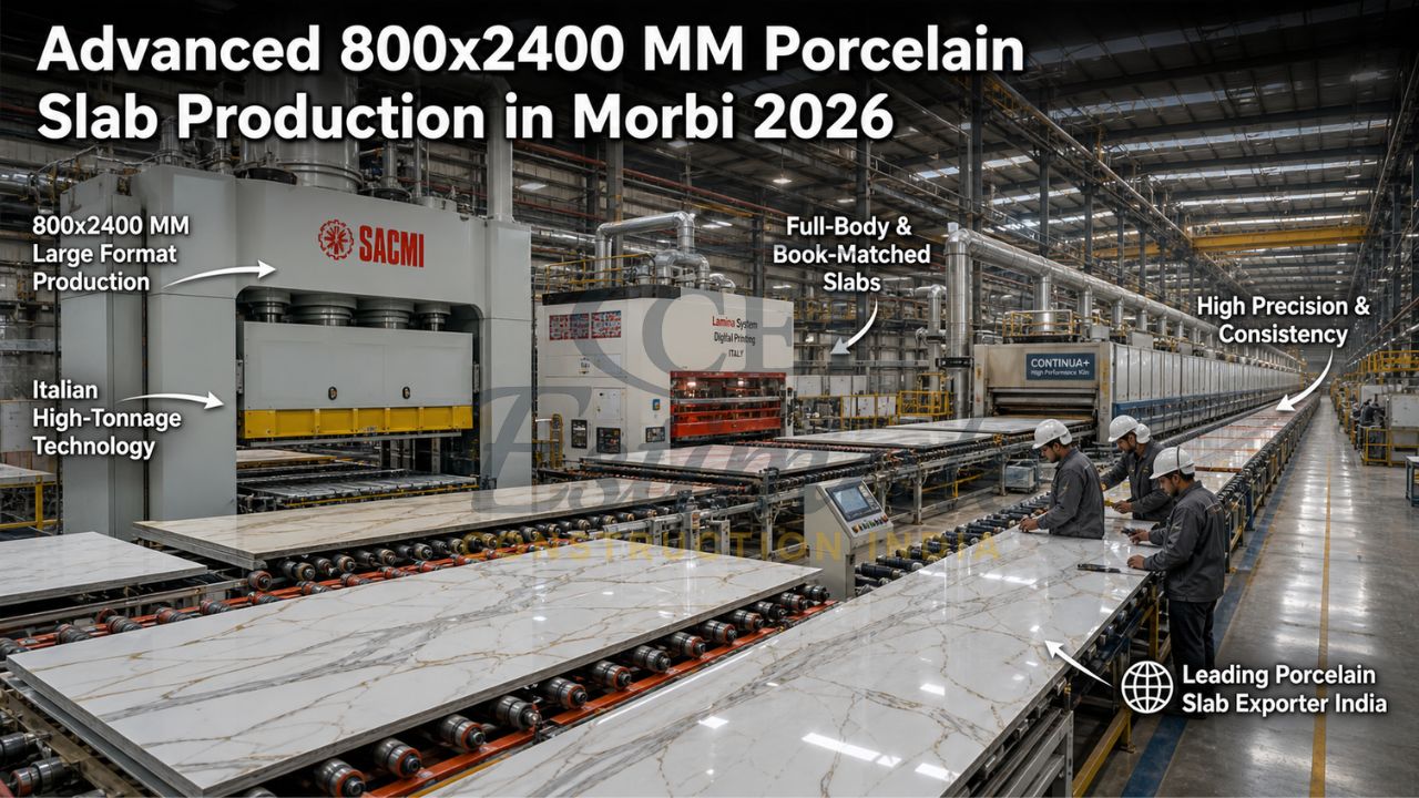 Advanced 800x2400 MM Porcelain Slab Production in Morbi 2026