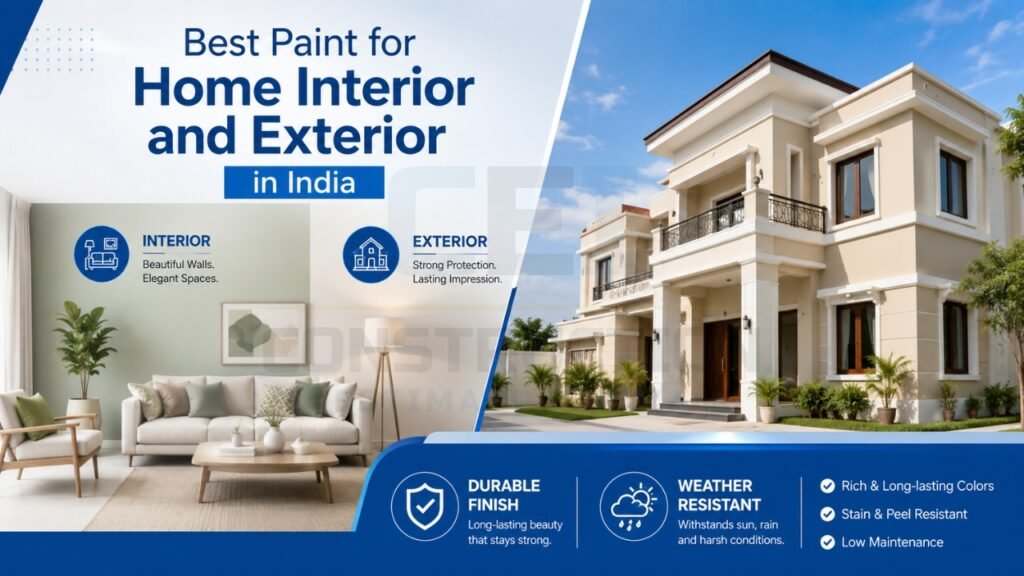 Best Paint for Home Interior and Exterior in India