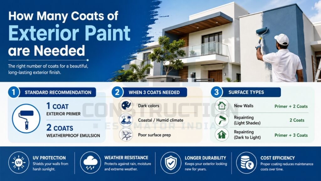 How Many Coats of Exterior Paint are Needed