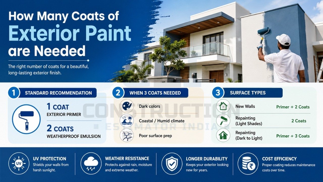 How Many Coats of Exterior Paint are Needed