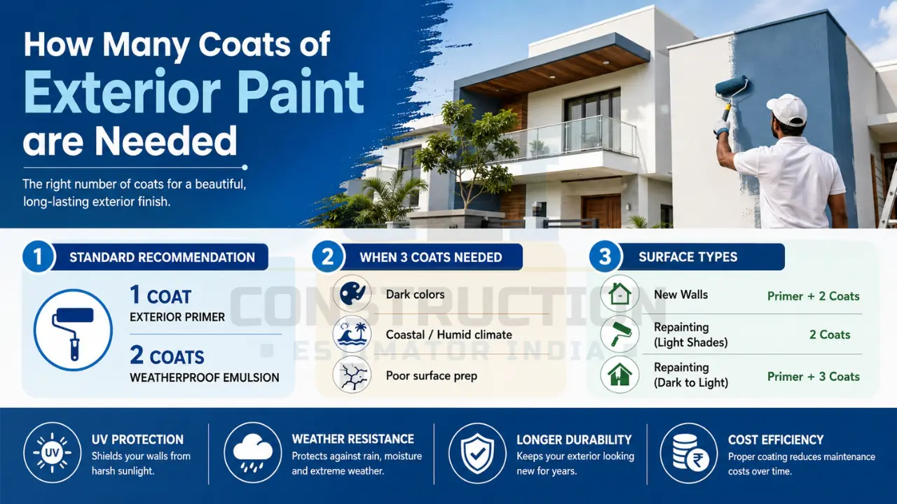 How Many Coats of Exterior Paint are Needed