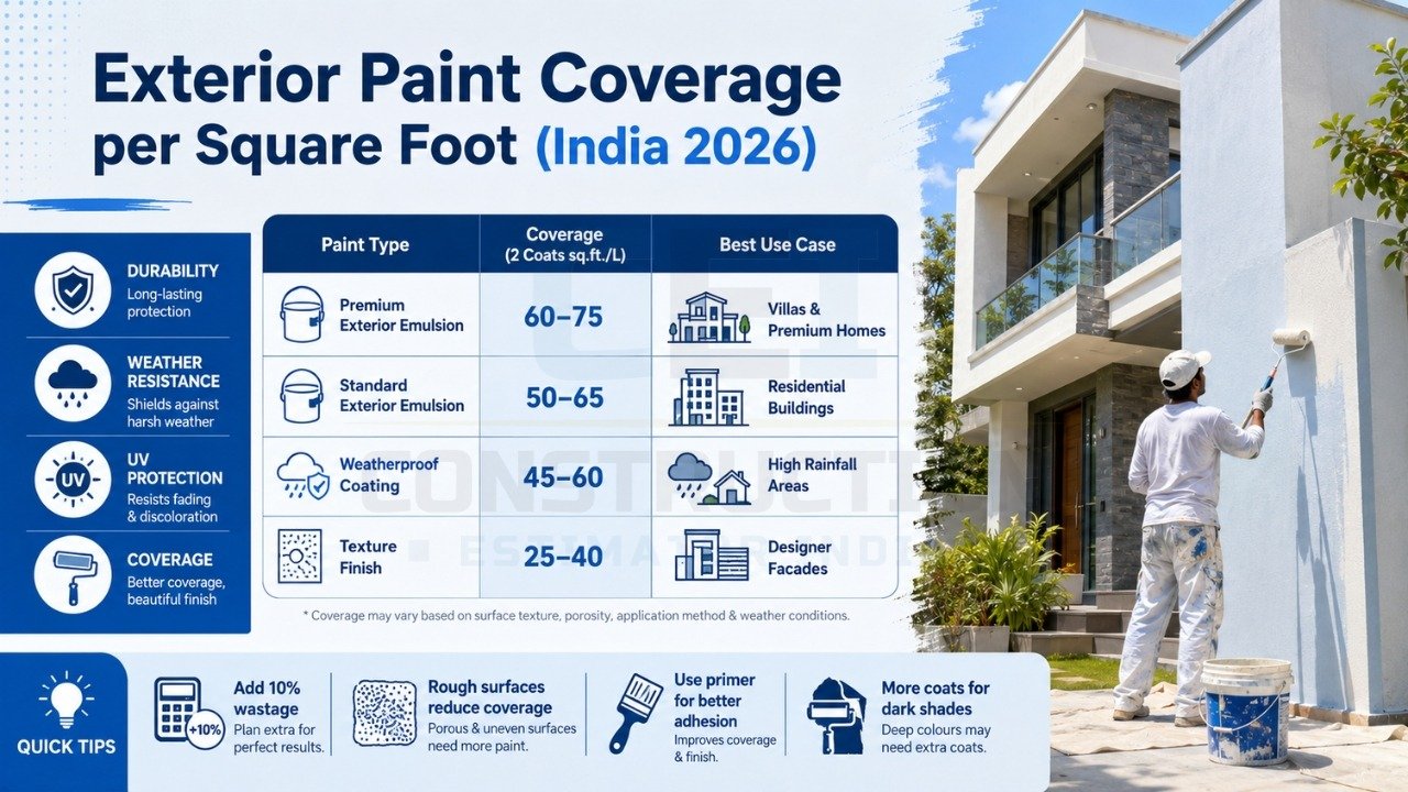 How Much Paint Per Square Foot Exterior