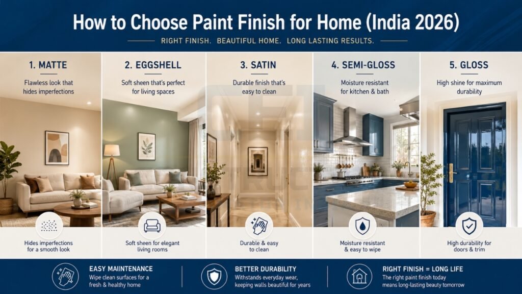 How to Choose Paint Finish for Home