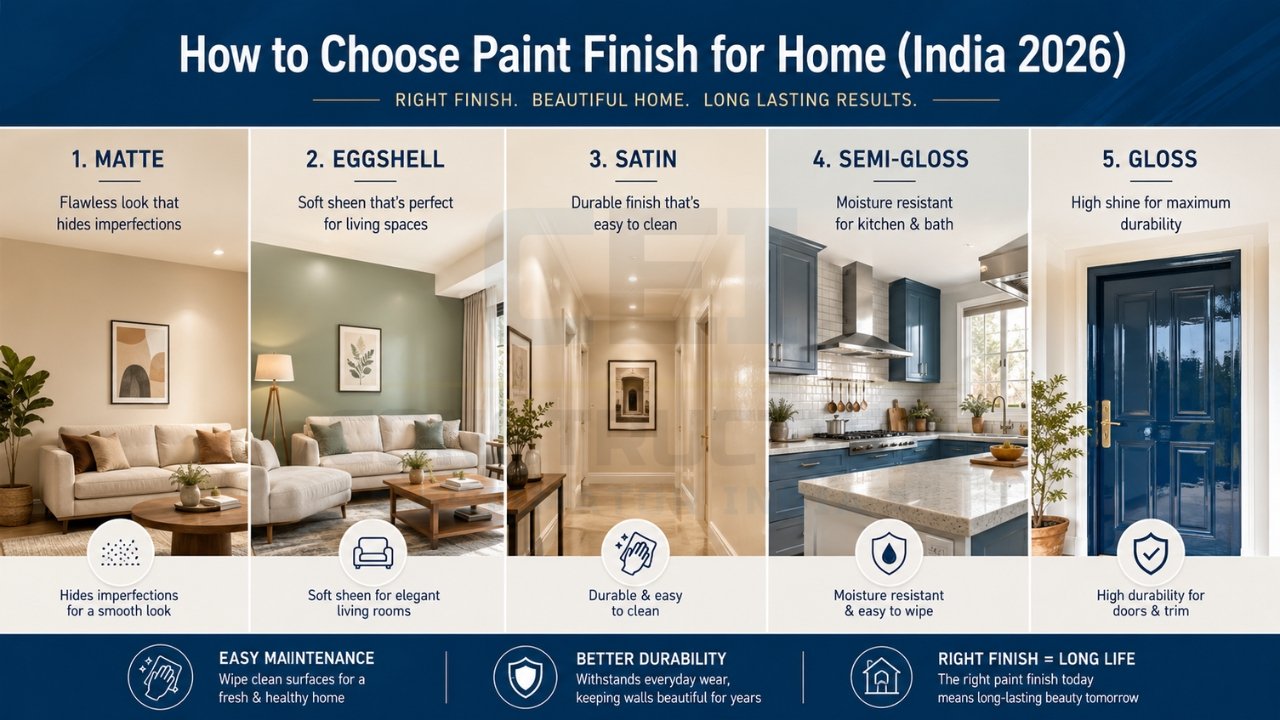 How to Choose Paint Finish for Home