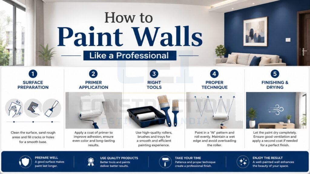 How to Paint Walls Like Professional