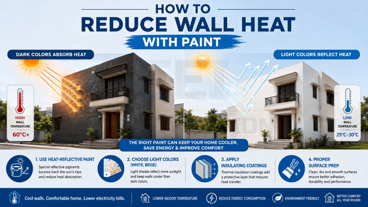 How to Reduce Wall Heat with Paint