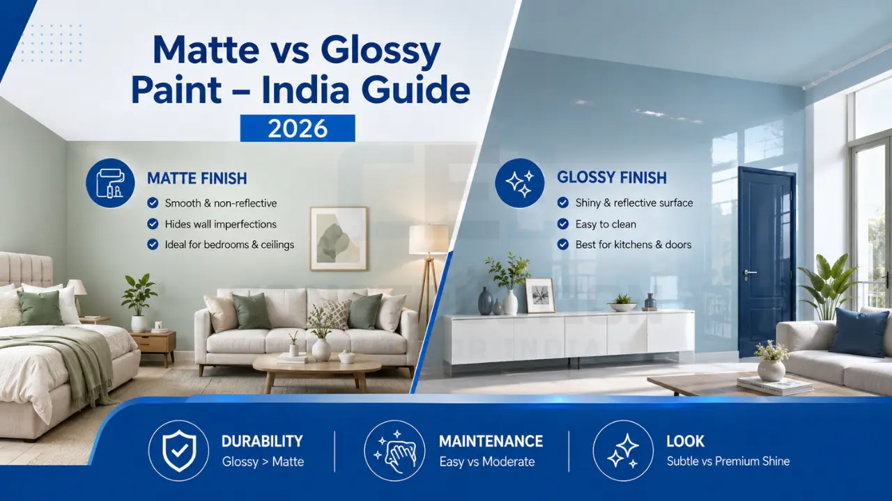 Matte vs Glossy Paint India