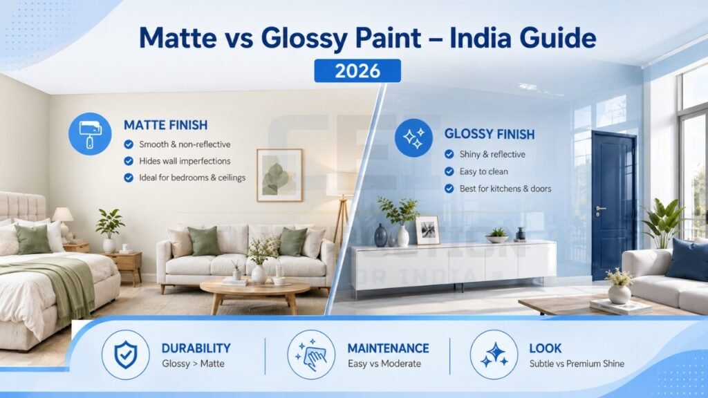 Satin vs Semi Gloss Paint for Indian Walls