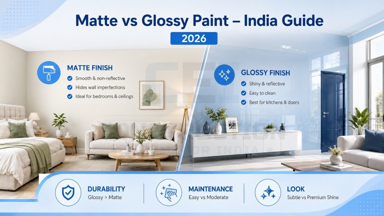 Satin vs Semi Gloss Paint for Indian Walls