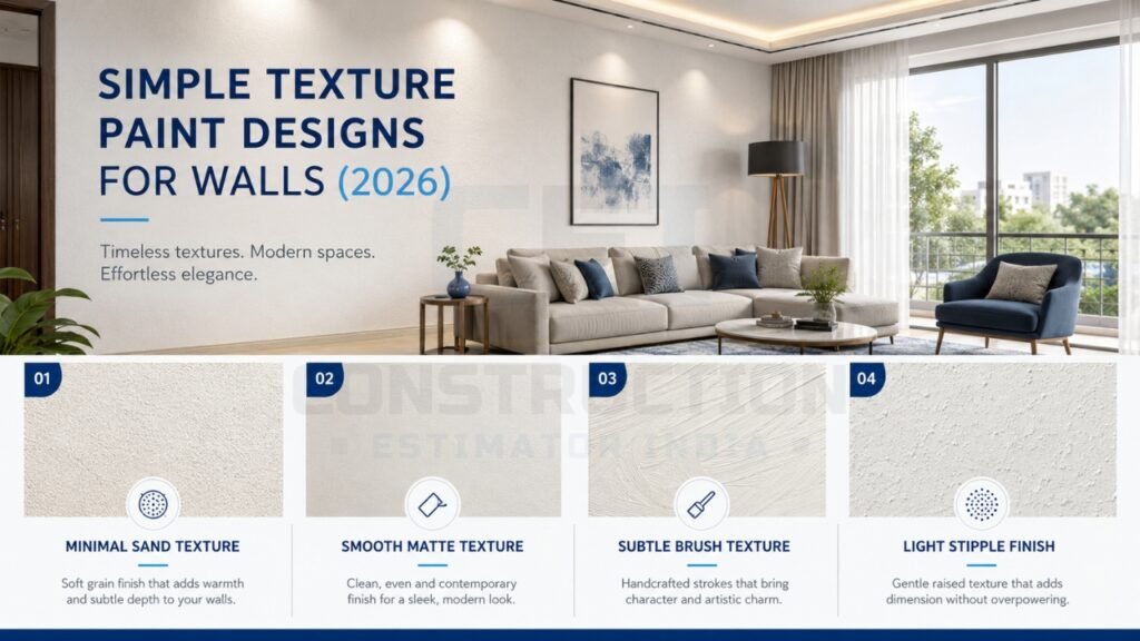 Simple Texture Paint Designs for Walls