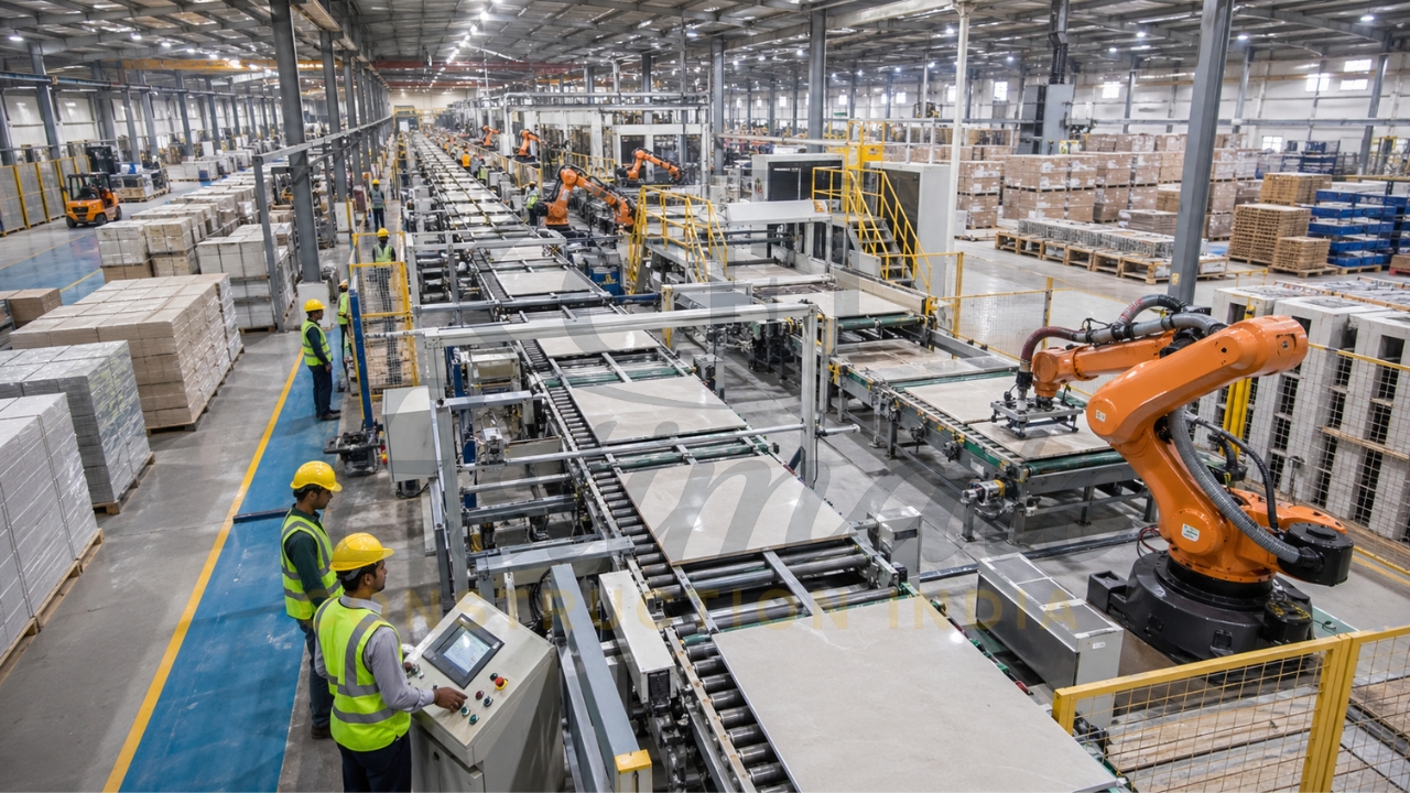 Morbi Gujarat ceramic tile manufacturing facility – tiles export from India to Canada 2026