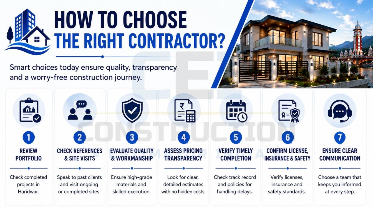 Benefits of hiring local building contractors in Haridwar including soil expertise, climate adaptation, seismic compliance, approvals, and supply chain support.