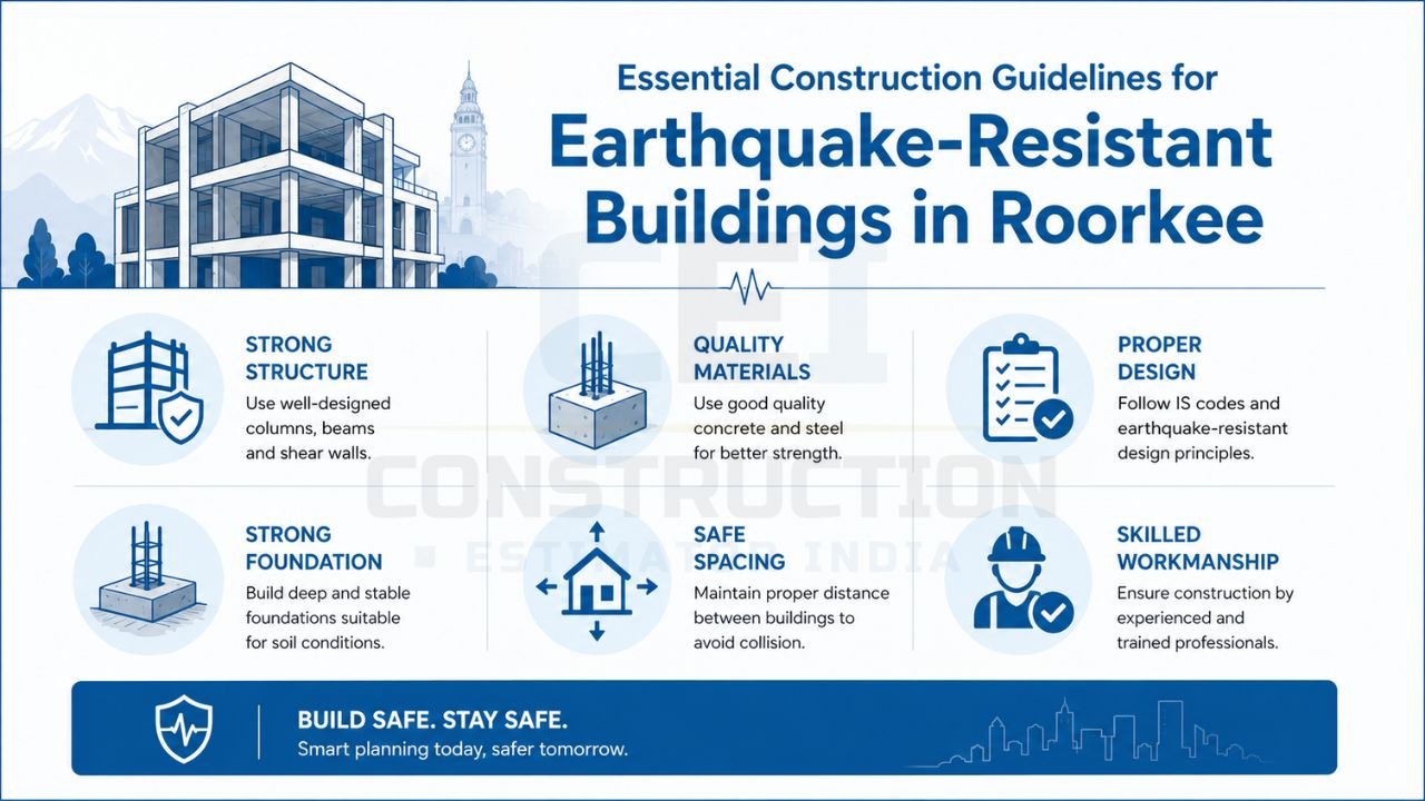 Essential construction guidelines for earthquake-resistant buildings in Roorkee