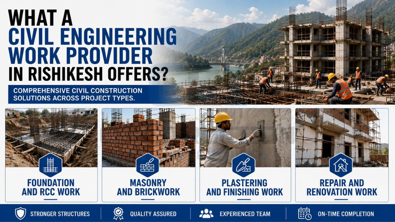 Construction professionals overseeing residential, commercial, industrial, and institutional projects with integrated engineering and project management expertise.