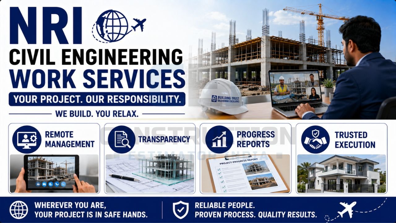 NRI civil engineering services with remote project management, transparency, progress reporting, and trusted construction execution.