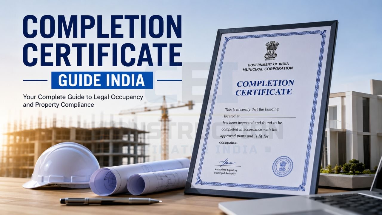 Completion certificate guide in India for legal occupancy, building compliance, and post-construction approval