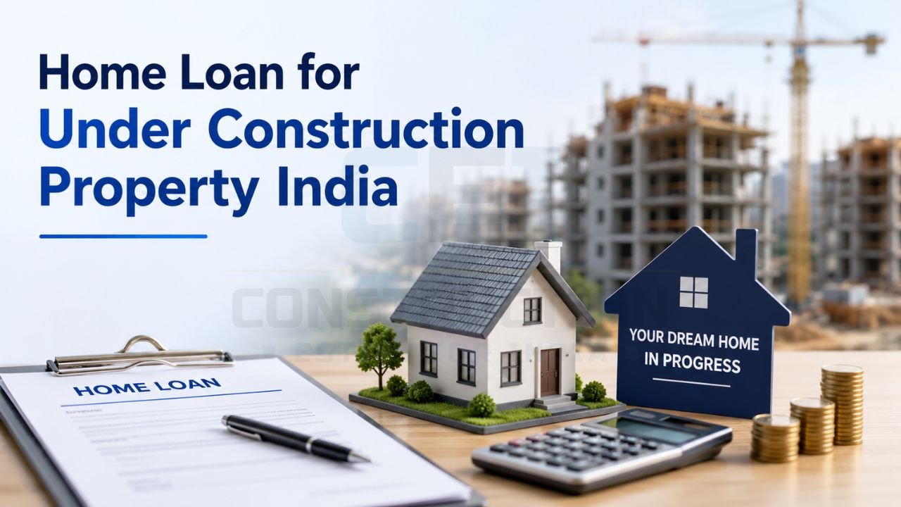 Home loan for under-construction property in India with financing options, loan approval process, EMI planning, and ongoing residential construction