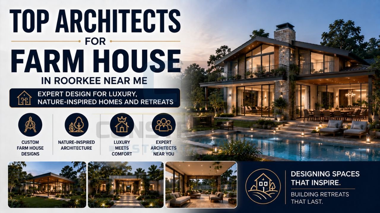 Premium farmhouse designed by expert architects featuring custom architecture, luxury amenities, and nature-inspired outdoor spaces.