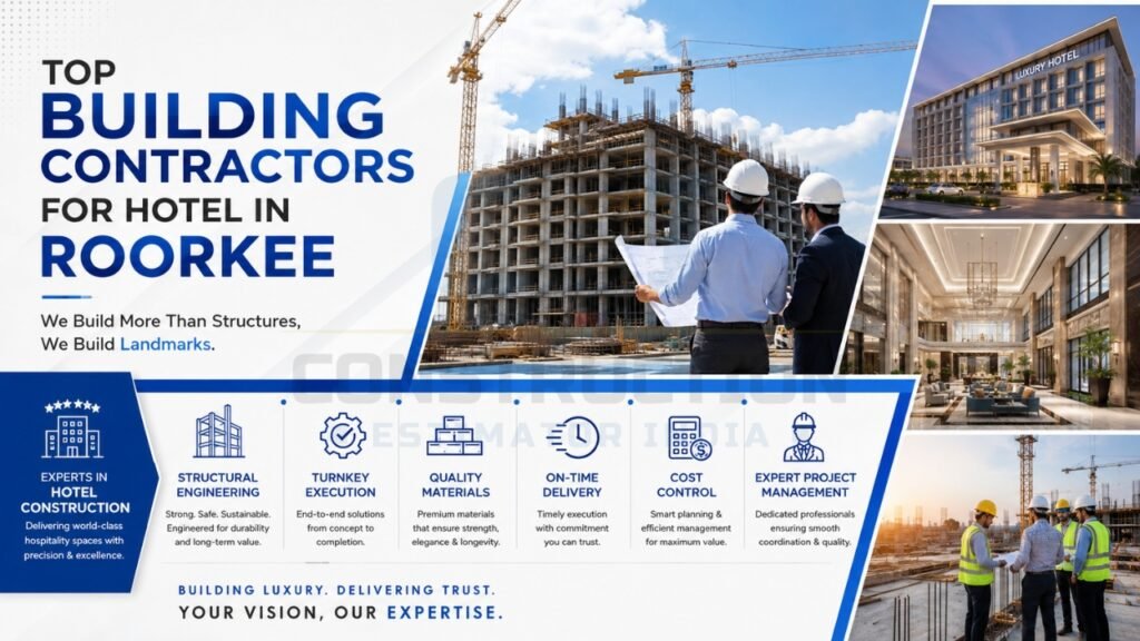 Top Building Contractors For Hotel in Roorkee