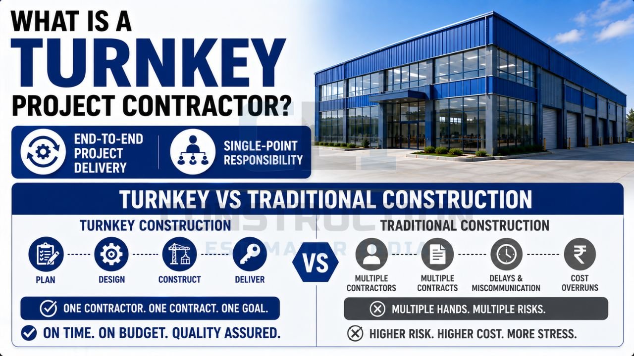 Comparison between turnkey construction and traditional construction project delivery methods.