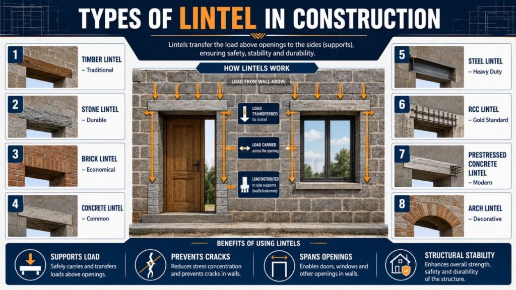 Linlets Construction What is Lintel in Construction? Guide to Lintel Beams & Types 2026 ...