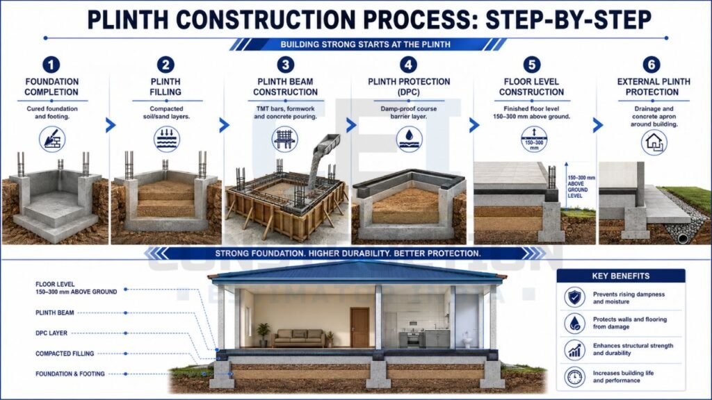Plinth Checklist What Is Plinth in Construction? Complete Guide to Plinth Level & Plinth ...