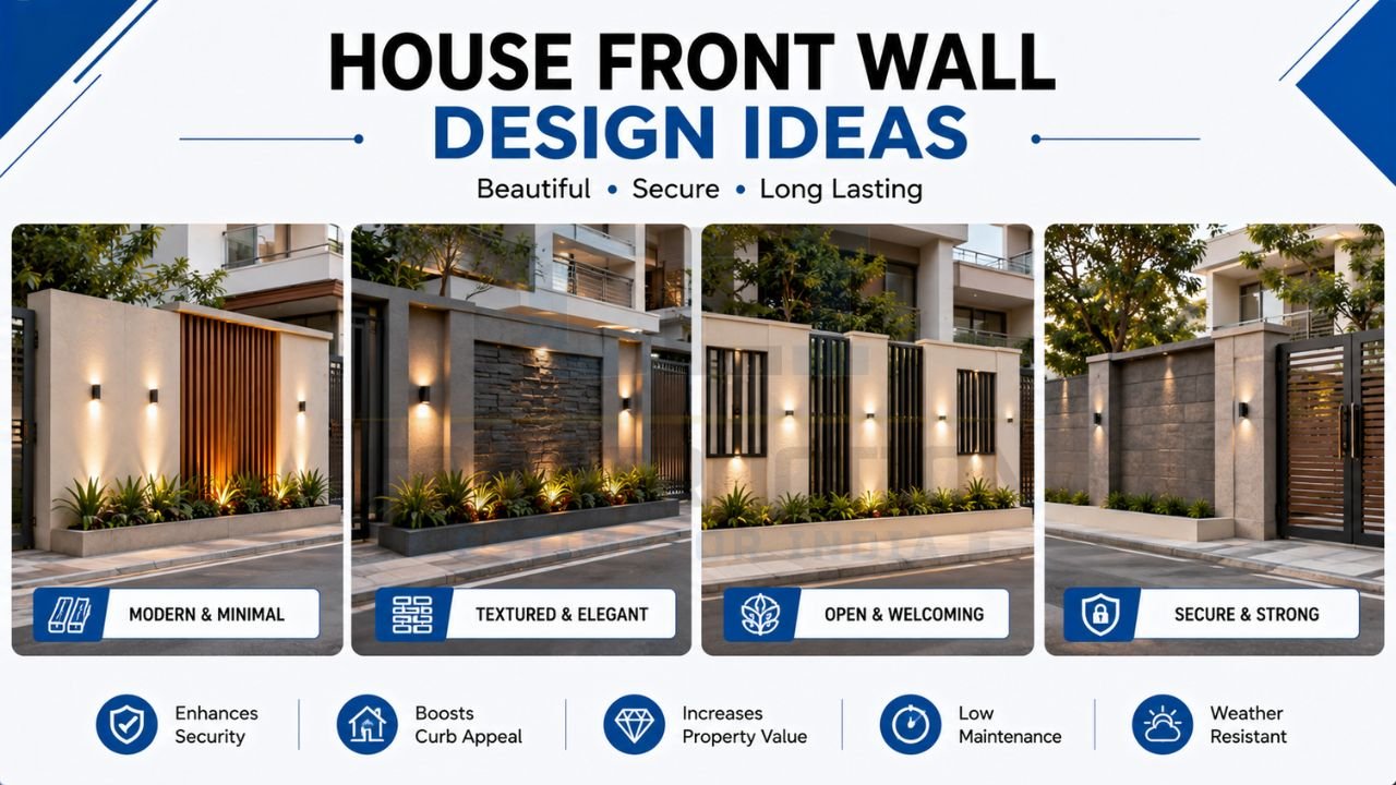 House Front Wall Design Ideas, Materials & Tips | India - Construction ...