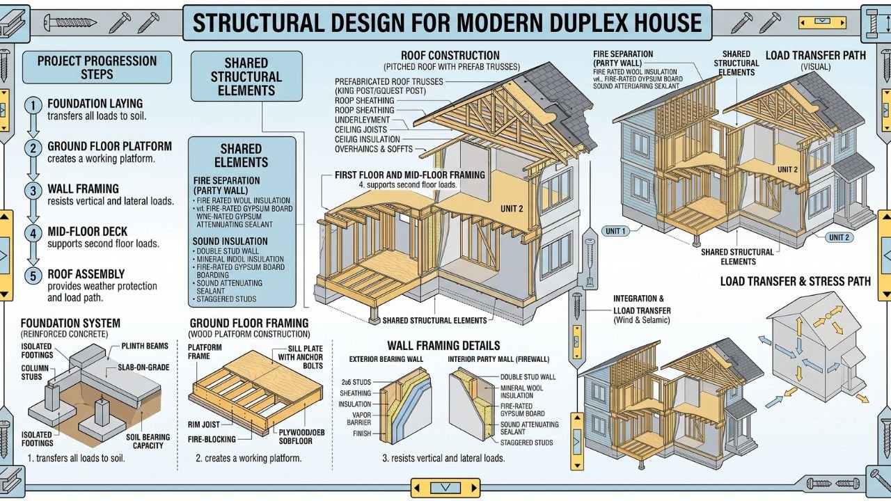 structural design for duplex house