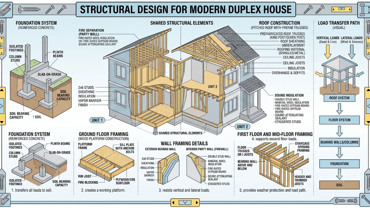 structural design for duplex house