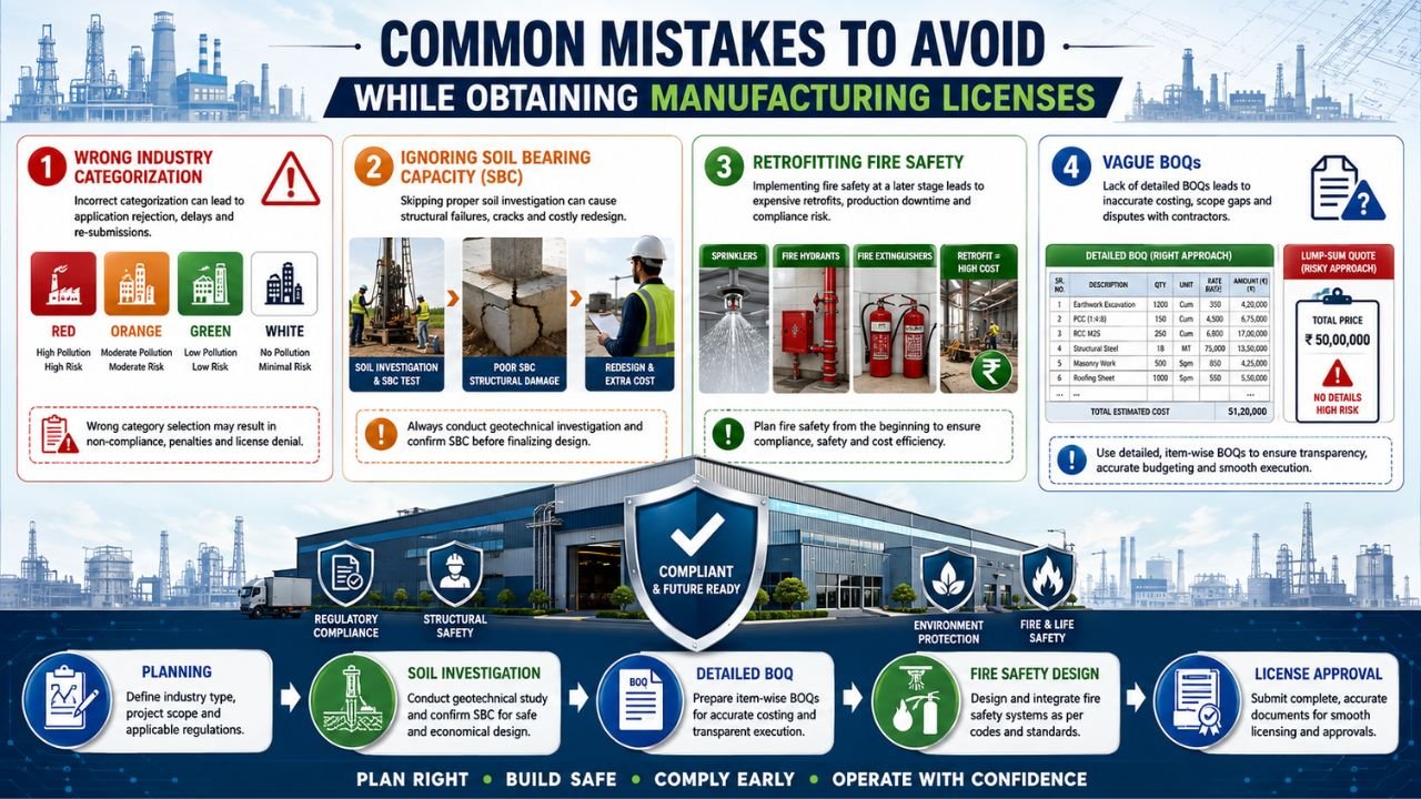 Common mistakes to avoid while obtaining manufacturing licenses
