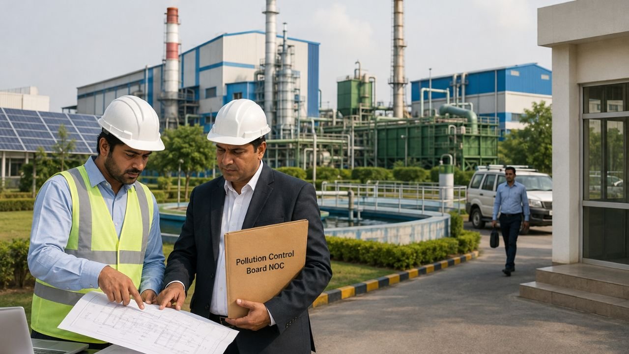 How to get NOC from Pollution Control Board for an industrial factory in India