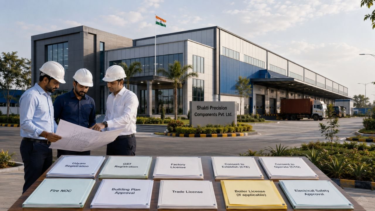 Licenses required for manufacturing industry in India