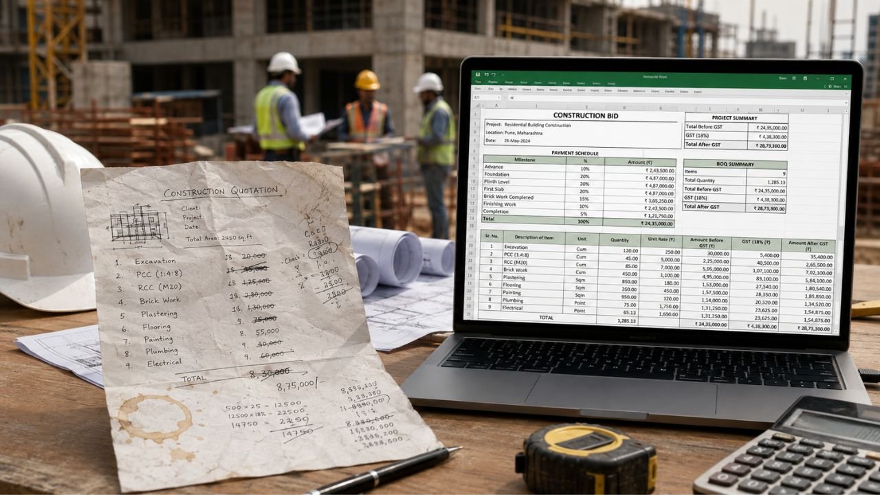 Major Benefits of Using a Professional Construction Bid Template