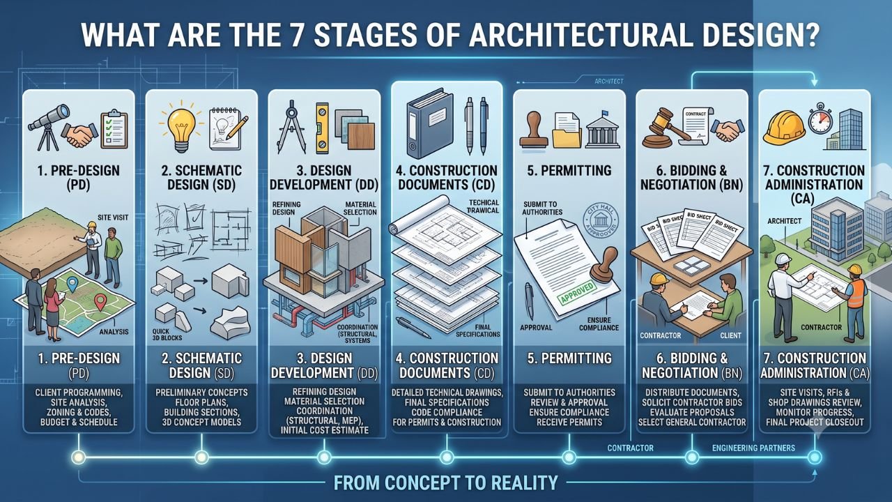 What Are the 7 Stages of Architectural Design
