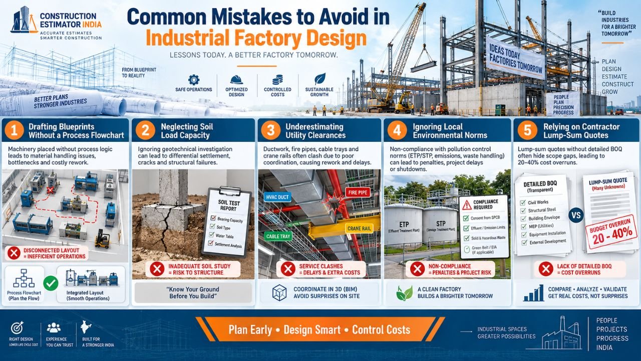 Common mistakes to avoid in industrial factory design