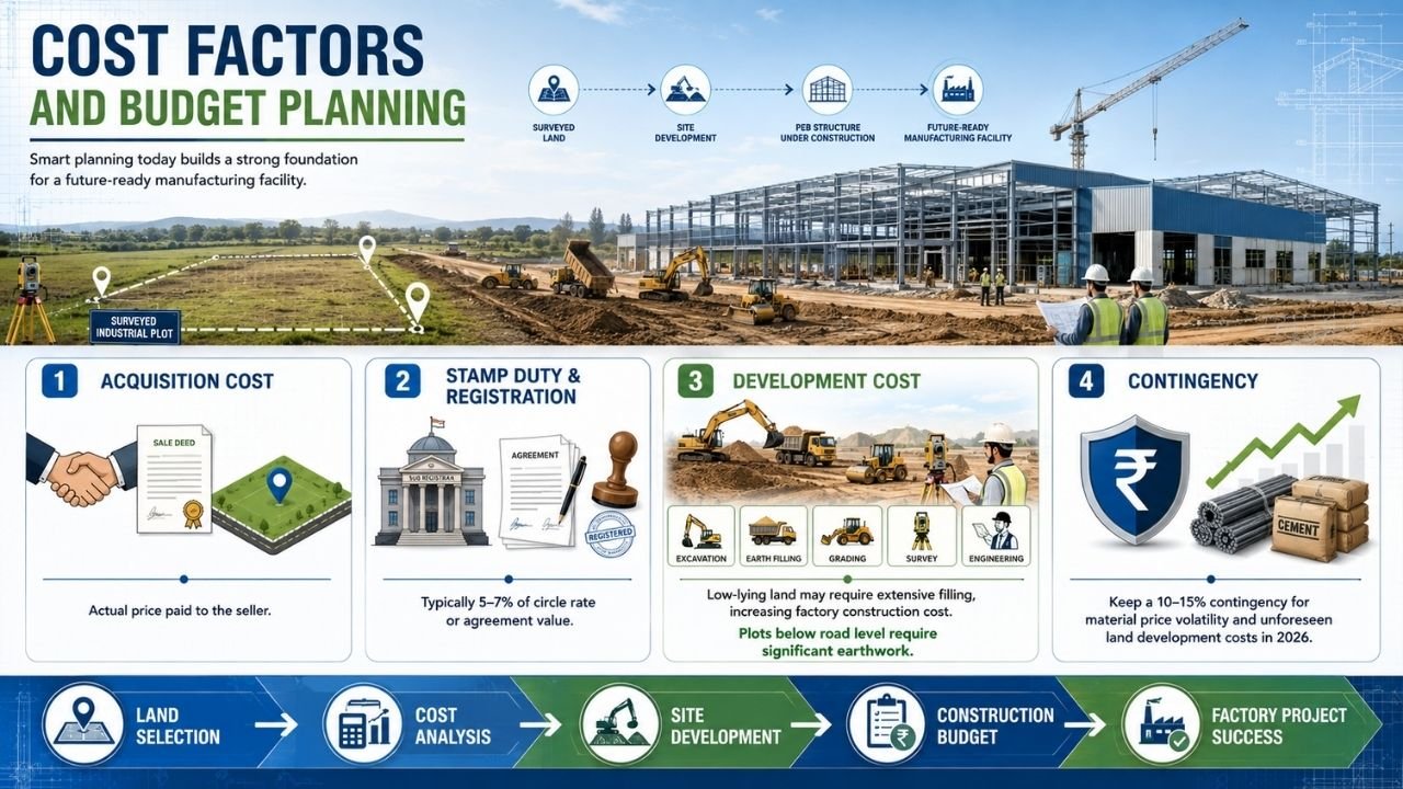 Cost factors and budget planning for industrial projects